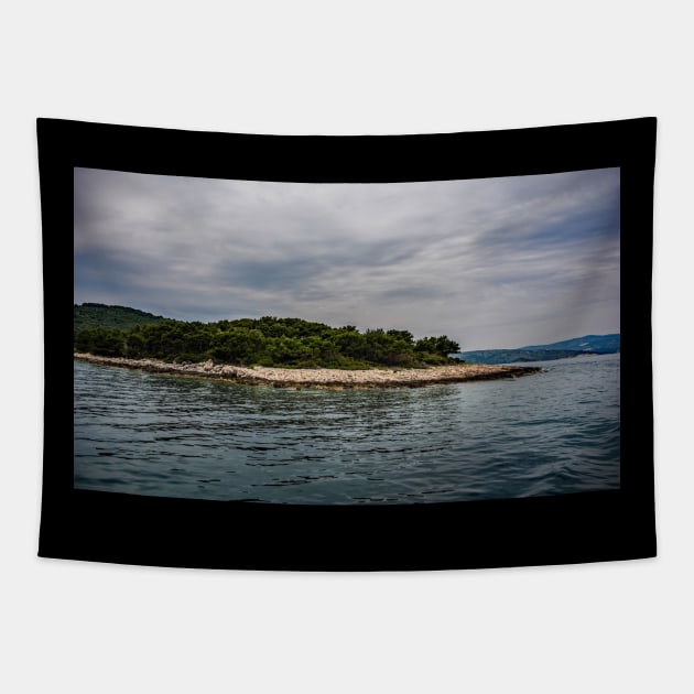 Croatian Coast Near Trogir Tapestry by jojobob