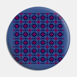 Purple and Pink Mosaic Pattern Pin