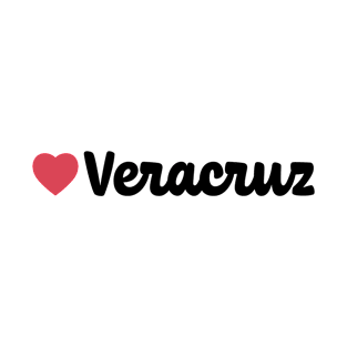 Veracruz Mexico Heart Script T-Shirt