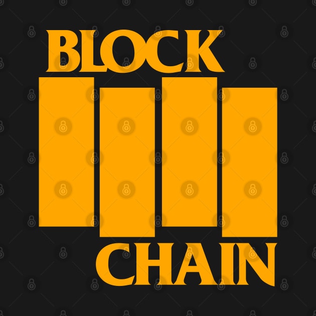 BLOCKCHAIN YELLOW CHROME PUNK ROCK by bembureda