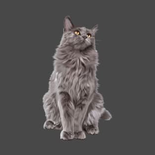 Grey Persian Cat T-Shirt