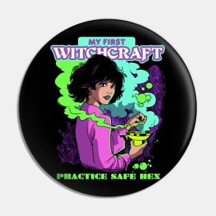 My first Witchcraft Practice safe Hex Sexy Witch girl Pin