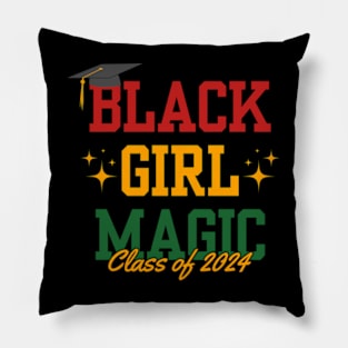 Black Girl Magic Class Of 2024 Graduation Gifts Pillow