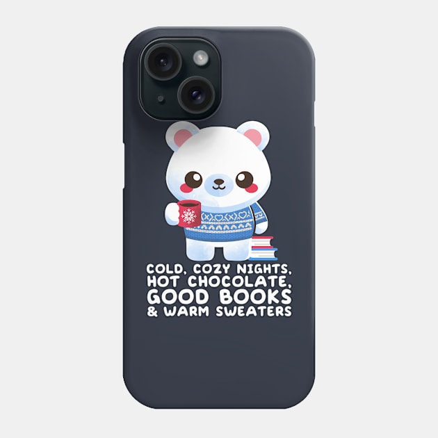 winter time polar bear Phone Case by NemiMakeit