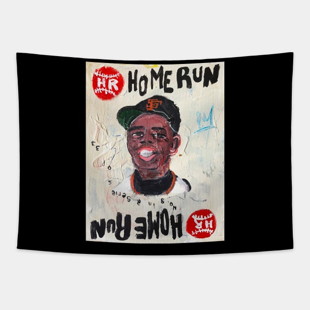 Willie Mays Tapestry by ElSantosWorld