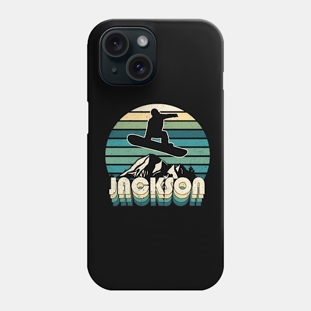 Jackson snowboard fun Phone Case by NeedsFulfilled