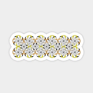 abstract floral design - long Magnet