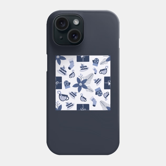 Winter time pattern 4 Phone Case by BeCreativeArts