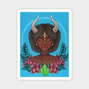 Magical Taurus Girl Magnet