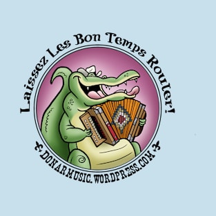 Cajun Gator With Accordion T-Shirt