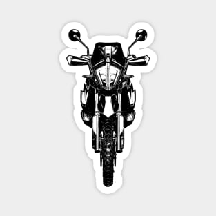 1290 Super Adventure Bike Black and White Color Magnet