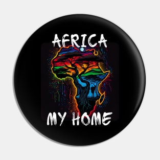 Africa, My Home 2 Pin