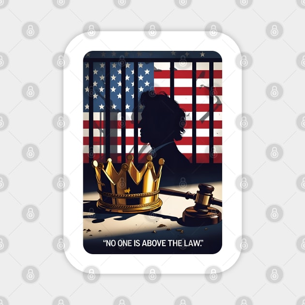 Anti trump Magnet by Ink Lines