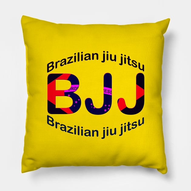 Brazilian jiu jitsu Pillow by OnuM2018