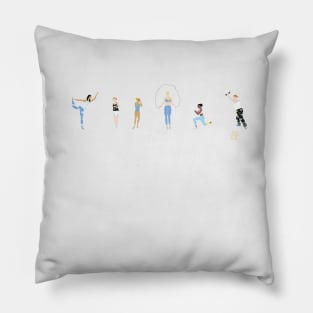 workout girls Pillow