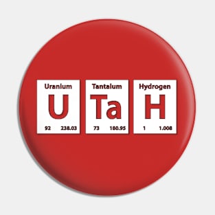 Utah Chemical Element Pin