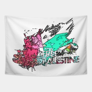 Free Palestine Live matter g4 Tapestry