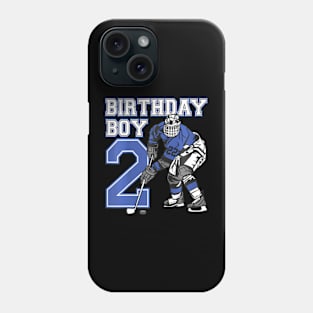 Kids 2 Year Old Ice Hockey Themed Birthday Party Boy 2Nd Phone Case