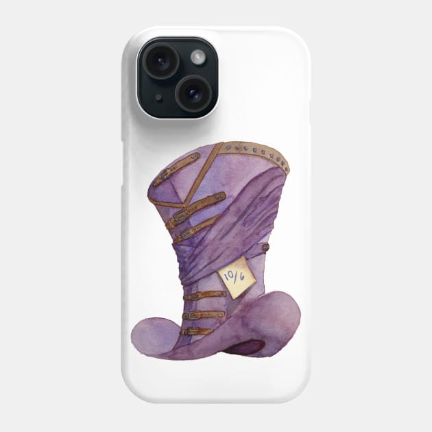 Madder Hat Phone Case by seangreenbergart