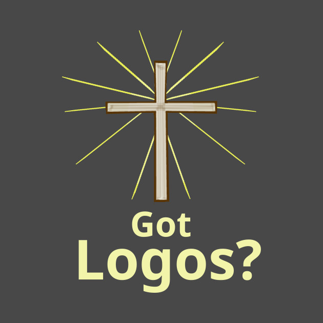 Got Logos Greek Christian Gospel Witness W Cross Logos