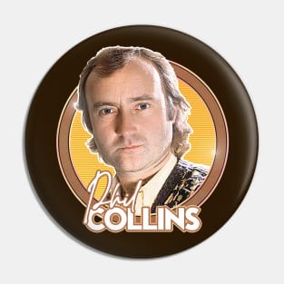 Phil Collins / Retro 80s Aesthetic Fan Design Pin