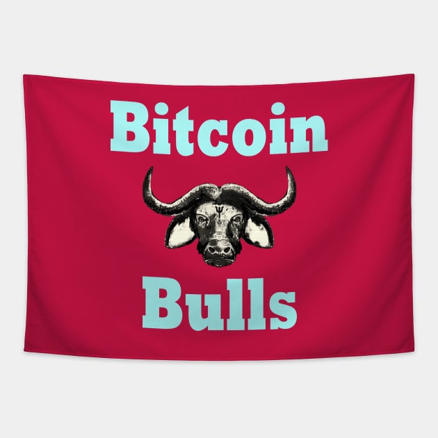 Bitcoin Bull Run Crypto Currency Tapestry by PlanetMonkey