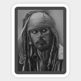 Captain Jack Sparrow Stickers Teepublic