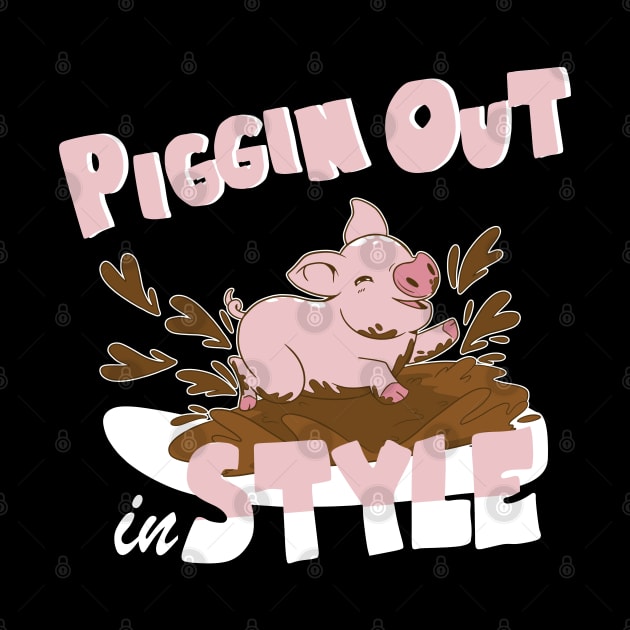 Piggin Out in Style Pig love by Aistee Designs