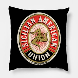 Sicilian American Union Pillow