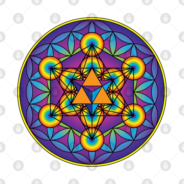 Merkaba with Metatron’s Cube by GalacticMantra