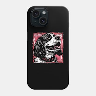 Retro Art English Cocker Spaniel Dog Lover Phone Case