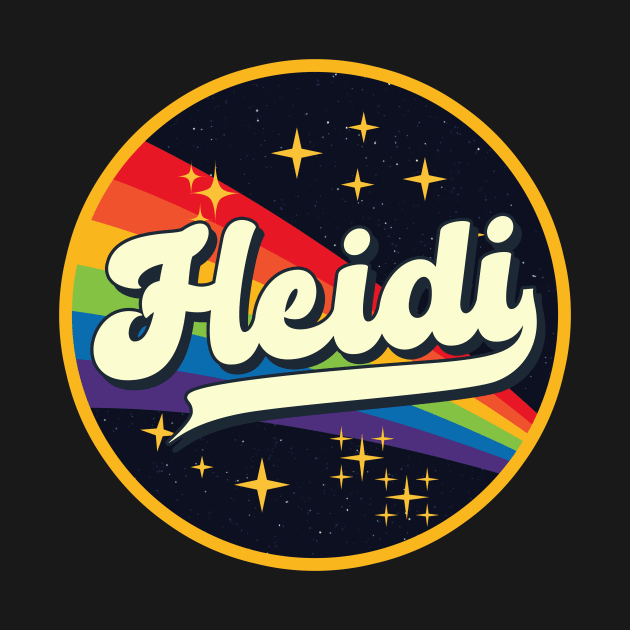 Heidi // Rainbow In Space Vintage Style by LMW Art