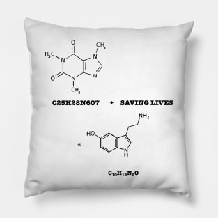 Coffee and saving lives is happiness Pillow