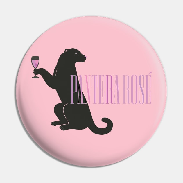 Panther Wine T-Shirt: Exclusive Illustration of Elegant Feline Enjoying Red Wine in a Moment of Sophistication and Wild Nature Pin by iMosy Gallery