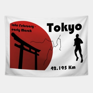 Tokyo marathon Tapestry