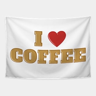 I LOVE COFFEE Tapestry