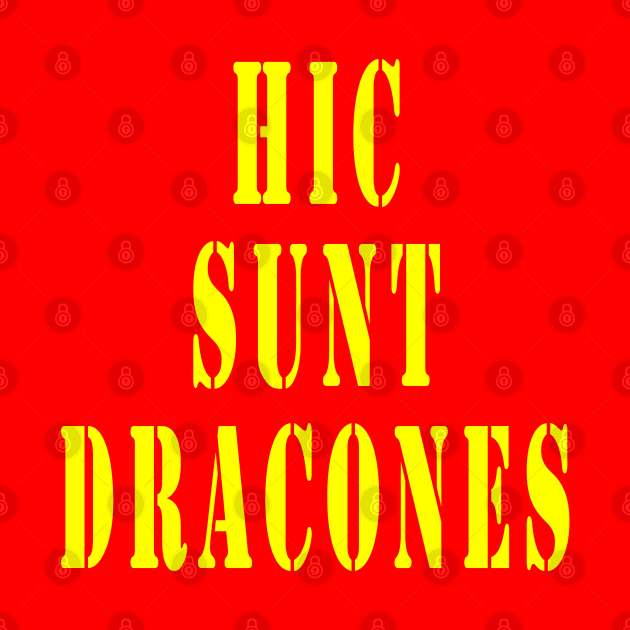 Here Be Dragons - Hic Sunt Dracones by Lyvershop