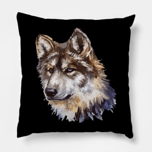 Wolf Head Pillow