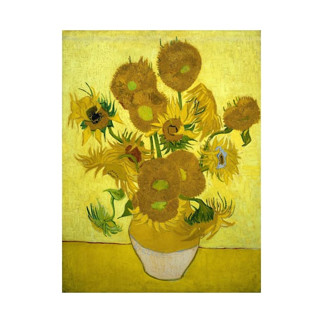 Vincent Van Gogh Fifteen Sunflowers In A Vase by pdpress