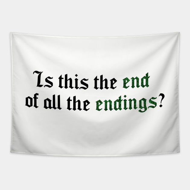 Is This the End of All the Endings Taylor Swift Tapestry by Mint-Rose