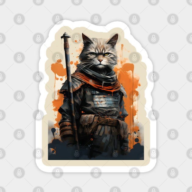 Warrior Cat in Uniform Magnet by ArtisticCorner