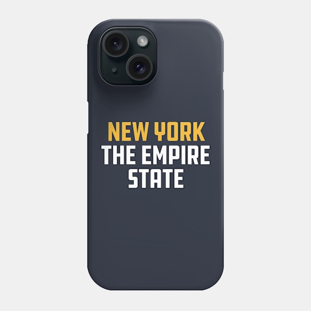 New York State: The Empire State Phone Case by whereabouts