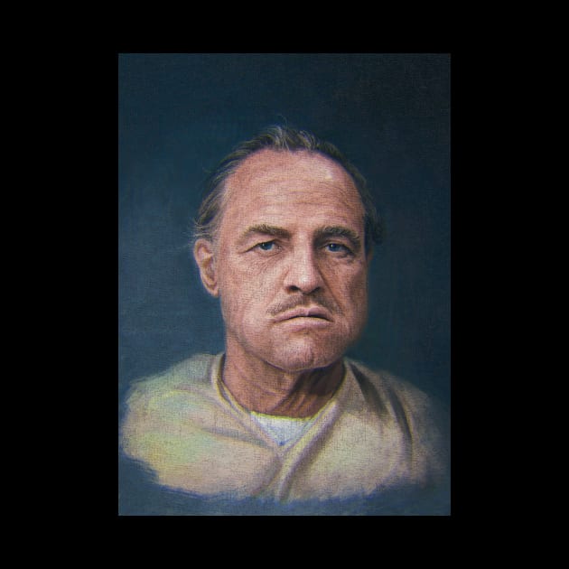 portrait marlon brando by hamaka