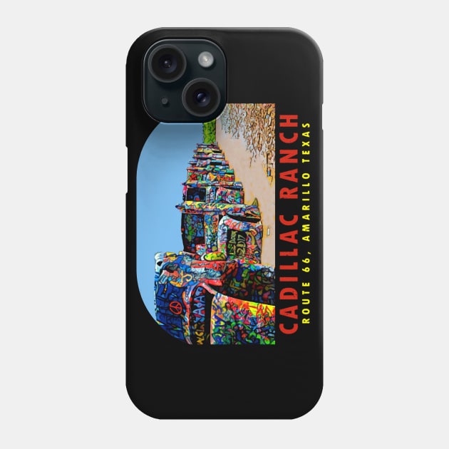 Cadillac Ranch Texas Vintage Phone Case by Hilda74