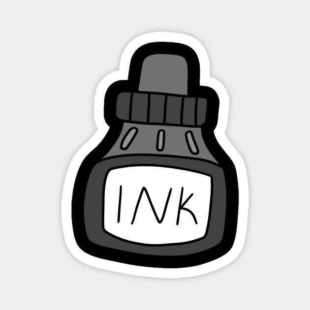 Black Ink Magnet by saradaboru