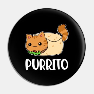 Purrito Funny Cat Gift Pin