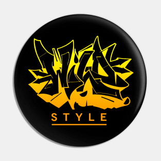 Wild Style Graffiti Pin