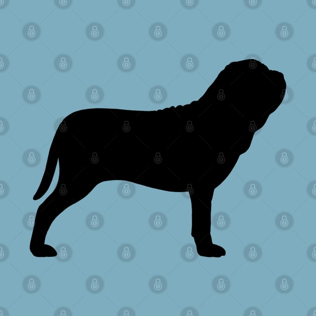 Neapolitan Mastiff Silhouette by Coffee Squirrel