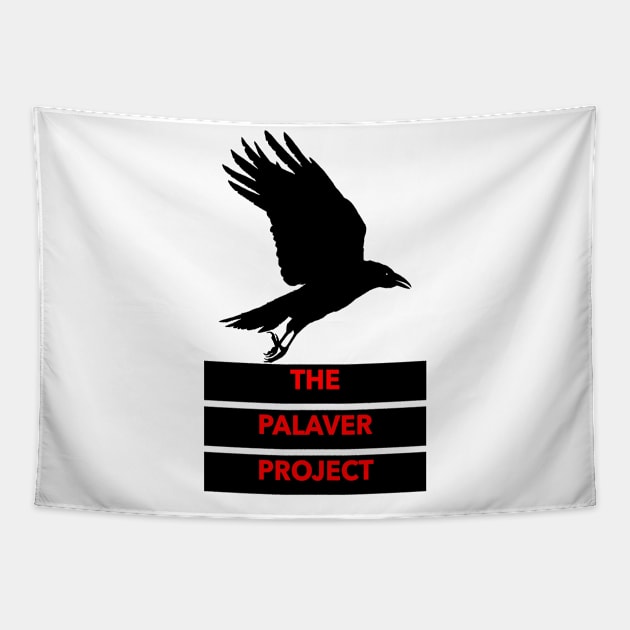 Red Letter Silhouette Tapestry by ThePalaverProject