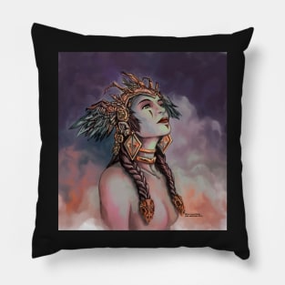 Larman Clamor - "She Was Born A Sorceress" Pillow